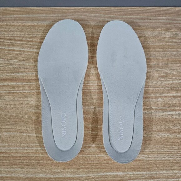 NEW Nisolo Athleisure Eco Knit Sneaker Womens 7.5 Oatmeal White Casual Neutral - Picture 9 of 12